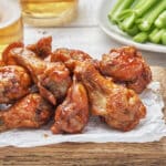 Buffalo,Chicken,Wings,With,Celery,And,Beer